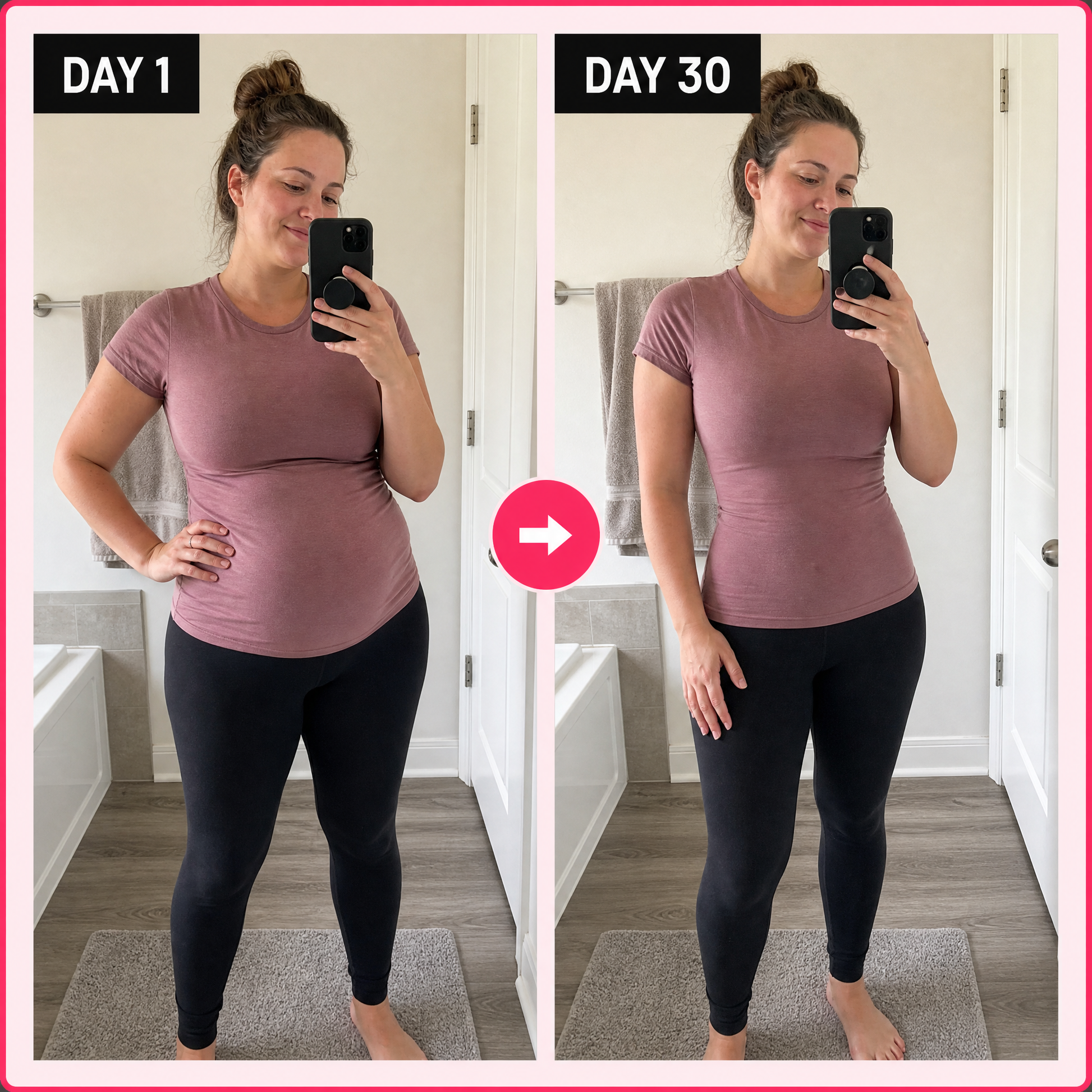 High-waisted postpartum shaping underwear — main:before_after