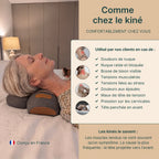 Coussin cervical Vertéa utilisé en cas de douleurs de nuque, de tensions musculaires et de maux de tête